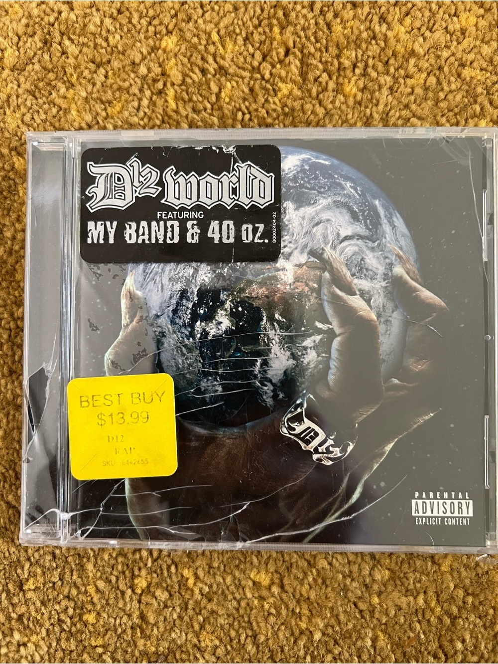 Sealed 2004 D12 World Audio CD — Eminem Shady (Hype Sticker - cracked jewel box)